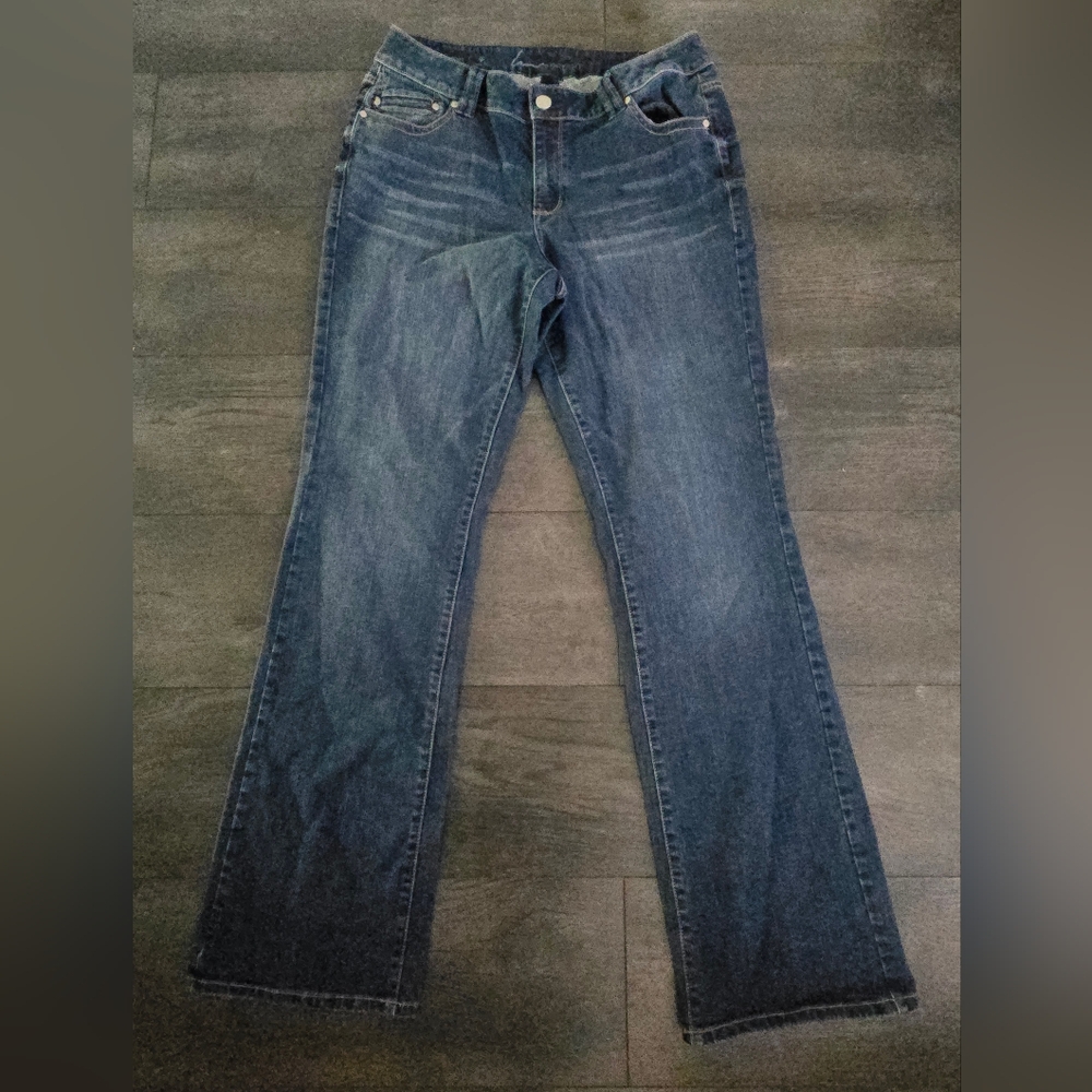 Lane Bryant 16T Tall Dark Wash Bootcut Jeans Stretch Denim Curvy Plus Size - Picture 3 of 11